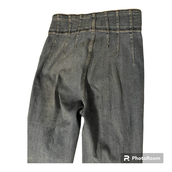 WE THE FREE Jayde Flare Jeans Sunburst Blue High Waist Size 26 - Picture 7 of 10